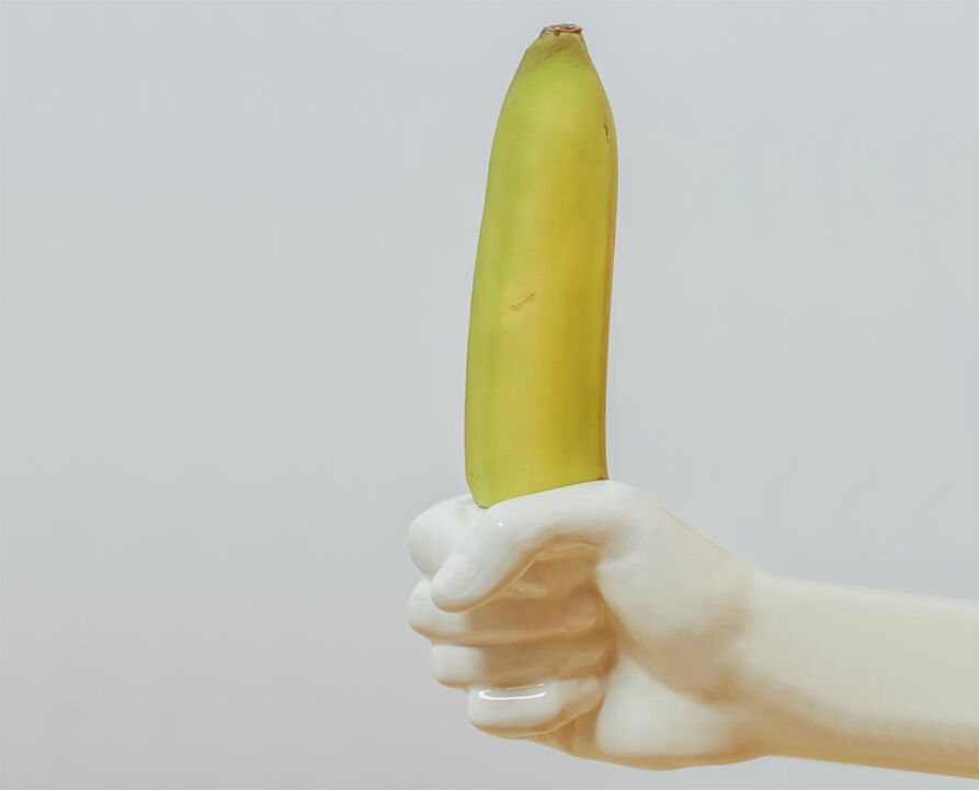 the banana symbolizes the enlarged penis