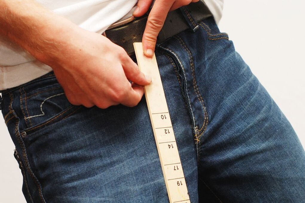 Penis size after using local remedies.