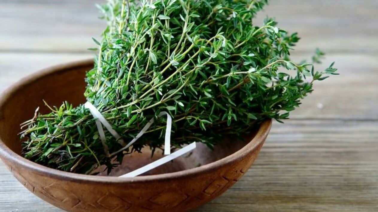 Thyme enlarges the penis if you drink tea made from it.